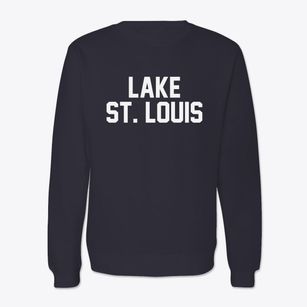 Lake St. Louis Missouri Classic Block Crewneck Sweatshirt