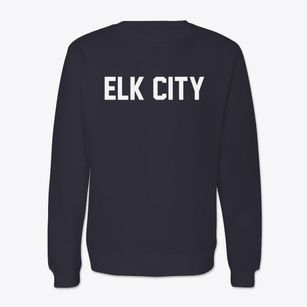 Elk City Idaho Classic Block Crewneck Sweatshirt