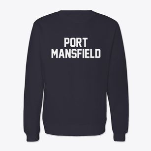 Port Mansfield Texas Classic Block Crewneck Sweatshirt