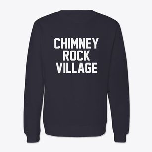 Chimney Rock Village North Carolina Classic Block Crewneck Sweatshirt