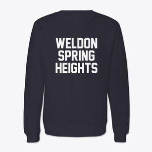 Weldon Spring Heights Missouri Classic Block Crewneck Sweatshirt