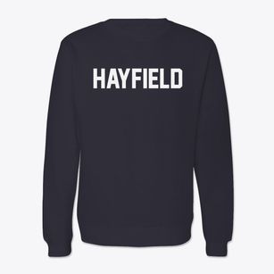Hayfield Iowa Classic Block Crewneck Sweatshirt