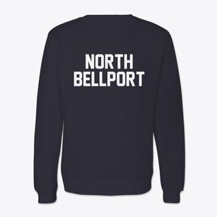 North Bellport New York Classic Block Crewneck Sweatshirt