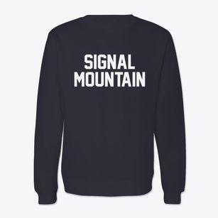 Signal Mountain Tennessee Classic Block Crewneck Sweatshirt