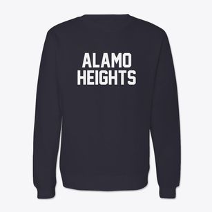 Alamo Heights Texas Classic Block Crewneck Sweatshirt