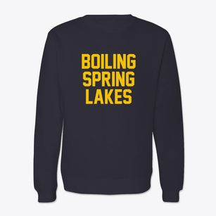 Boiling Spring Lakes North Carolina Classic Block Crewneck Sweatshirt