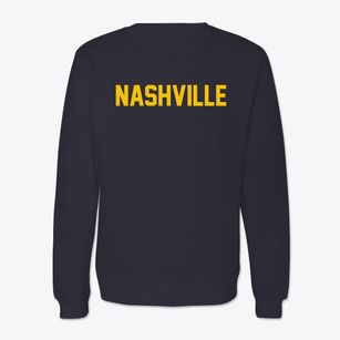 Nashville North Carolina Classic Block Crewneck Sweatshirt