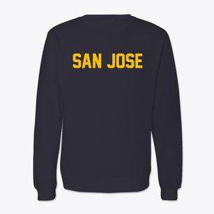 San Jose California Classic Block Crewneck Sweatshirt