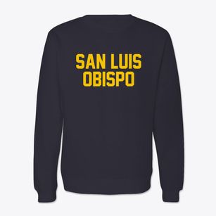 San Luis Obispo California Classic Block Crewneck Sweatshirt