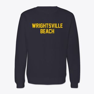 Wrightsville Beach North Carolina Classic Block Crewneck Sweatshirt