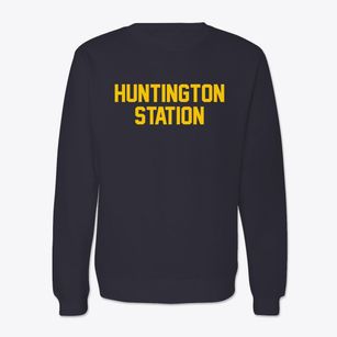 Huntington Station New York Classic Block Crewneck Sweatshirt
