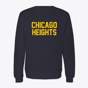 Chicago Heights Illinois Classic Block Crewneck Sweatshirt