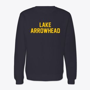 Lake Arrowhead Wisconsin Classic Block Crewneck Sweatshirt