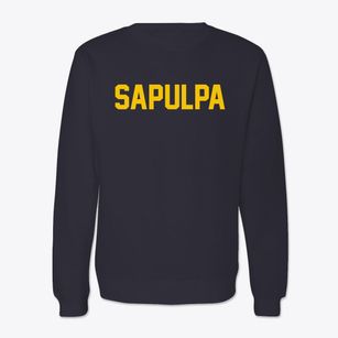 Sapulpa Oklahoma Classic Block Crewneck Sweatshirt