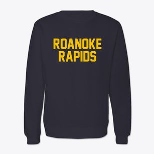 Roanoke Rapids North Carolina Classic Block Crewneck Sweatshirt