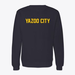 Yazoo City Mississippi Classic Block Crewneck Sweatshirt