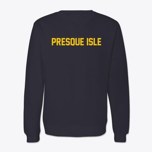Presque Isle Maine Classic Block Crewneck Sweatshirt
