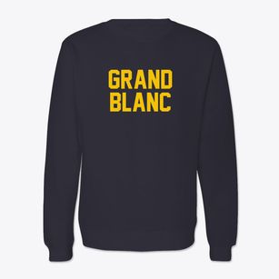 Grand Blanc Michigan Classic Block Crewneck Sweatshirt