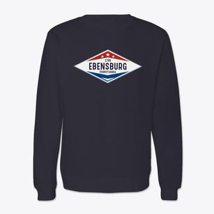 Ebensburg Pennsylvania Diamond Star Crewneck Sweatshirt