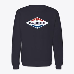 Martinsburg Pennsylvania Diamond Star Crewneck Sweatshirt