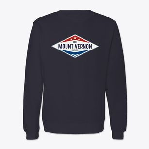 Mount Vernon Illinois Diamond Star Crewneck Sweatshirt
