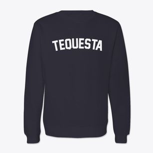 Tequesta Florida Classic Curve Crewneck Sweatshirt