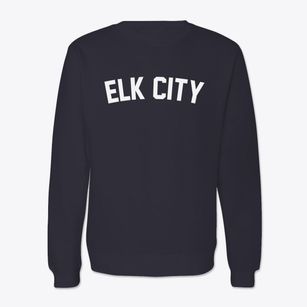 Elk City Idaho Classic Curve Crewneck Sweatshirt