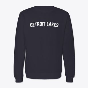 Detroit Lakes Minnesota Classic Curve Crewneck Sweatshirt