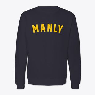 Manly Iowa Classic Curve Crewneck Sweatshirt