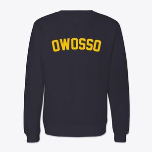 Owosso Michigan Classic Curve Crewneck Sweatshirt