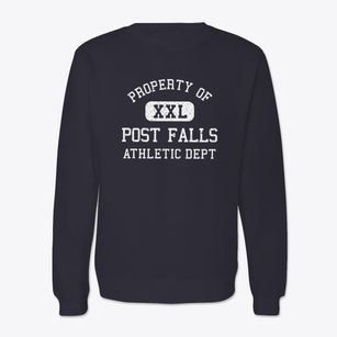 Post Falls Idaho Athletic Dept Crewneck Sweatshirt