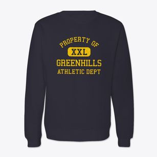 Greenhills Ohio Athletic Dept Crewneck Sweatshirt
