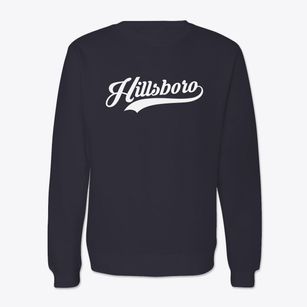 Hillsboro Illinois Vintage Team Crewneck Sweatshirt