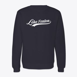 Lake Fenton Michigan Vintage Team Crewneck Sweatshirt