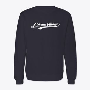 Lathrup Village Michigan Vintage Team Crewneck Sweatshirt