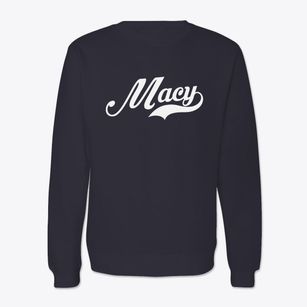 Macy Nebraska Vintage Team Crewneck Sweatshirt