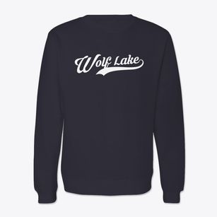 Wolf Lake Minnesota Vintage Team Crewneck Sweatshirt