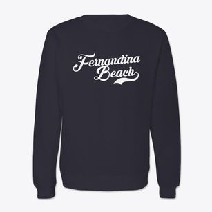 Fernandina Beach Florida Vintage Team Crewneck Sweatshirt