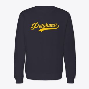 Petaluma California Vintage Team Crewneck Sweatshirt