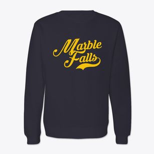 Marble Falls Texas Vintage Team Crewneck Sweatshirt