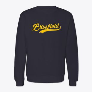 Blissfield Michigan Vintage Team Crewneck Sweatshirt