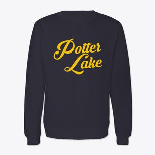Potter Lake Wisconsin Vintage Team Crewneck Sweatshirt