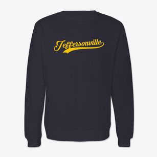 Jeffersonville Illinois Vintage Team Crewneck Sweatshirt