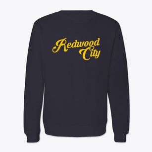 Redwood City California Vintage Team Crewneck Sweatshirt