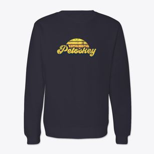 Petoskey Michigan Sublime Sunset Crewneck Sweatshirt