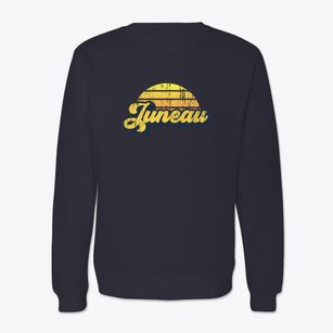 Juneau Alaska Sublime Sunset Crewneck Sweatshirt