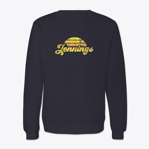 Jennings Louisiana Sublime Sunset Crewneck Sweatshirt