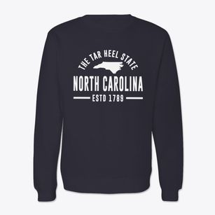  North Carolina Motto Crewneck Sweatshirt
