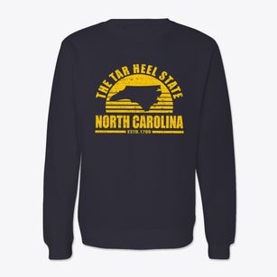  North Carolina Sunset Crewneck Sweatshirt