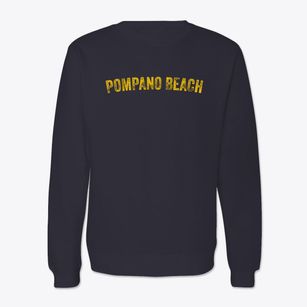 Pompano Beach Florida Timeless Retro Crewneck Sweatshirt